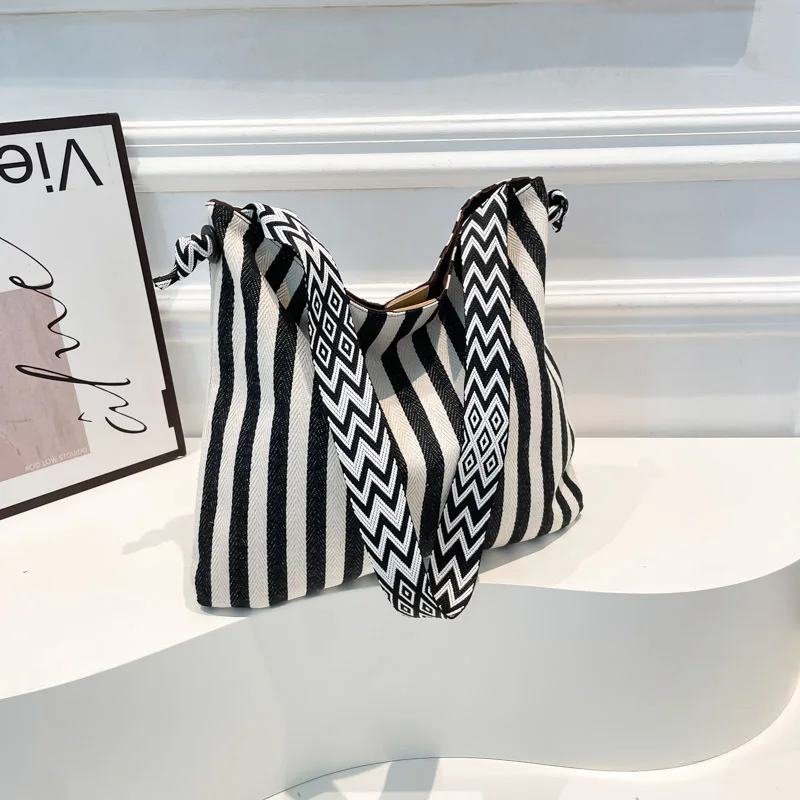 Vertical Pattern Canvas Tote Bag for Women Shoulder Bags Retro Artistic Purse and Handbag Designer Bag Class Bags for Girl Сумка
Vertical Pattern Canvas Tote Bag for Women Shoulder Bags Retro Artistic Purse and Handbag Designer Bag Class Bags for Girl Сумка