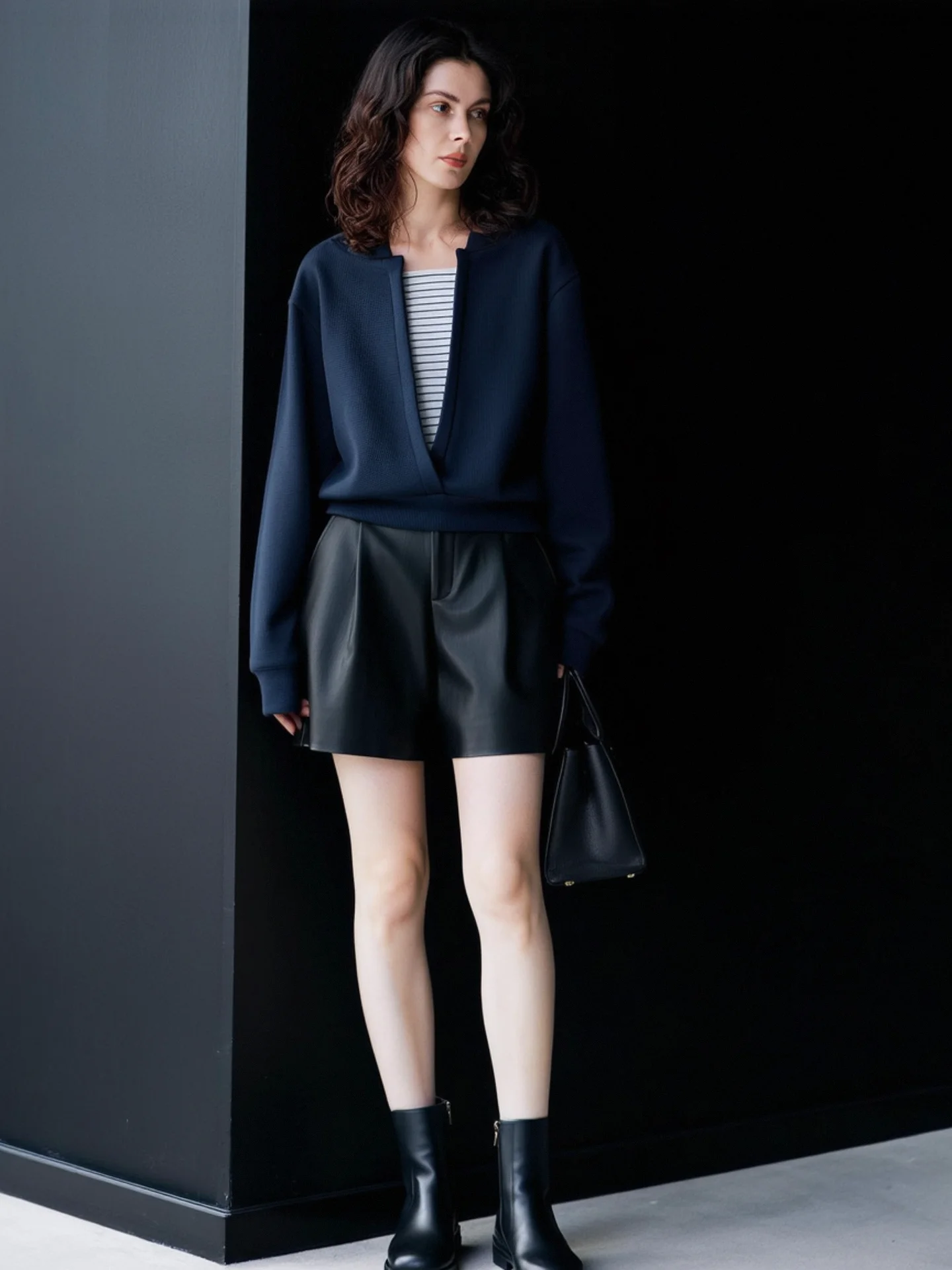 HUAAPPUW Casual Loose Patchwork Design Hoodie Dark Blue Women's Sweatshirt Autumn 2025 New Style Comfortable Polyester Blend
HUAAPPUW Casual Loose Patchwork Design Hoodie Dark Blue Women's Sweatshirt Autumn 2025 New Style Comfortable Polyester Blend