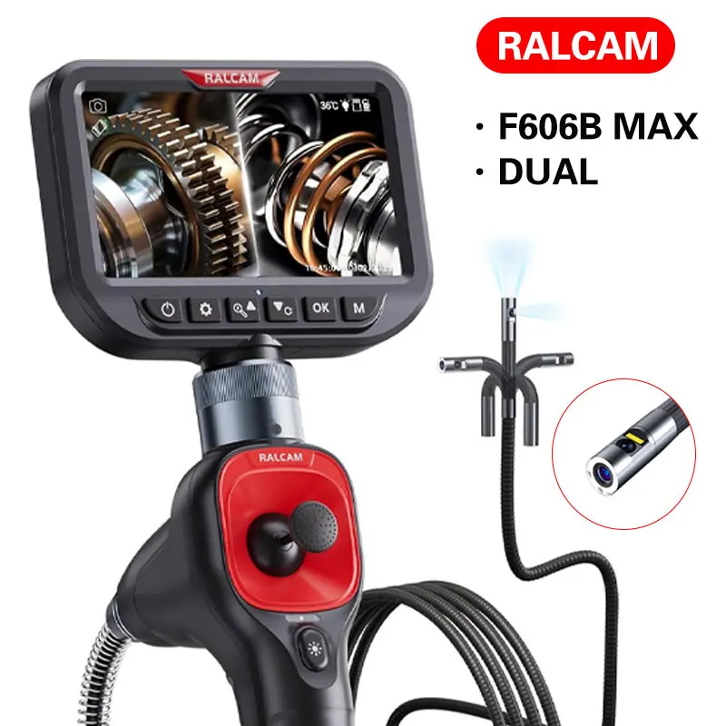 720 Degrees All Way Steering Industrial Endoscope for Car Pipe Inspection Sewer Camera Borescope with 4.3 Inch
720 Degrees All Way Steering Industrial Endoscope for Car Pipe Inspection Sewer Camera Borescope with 4.3 Inch