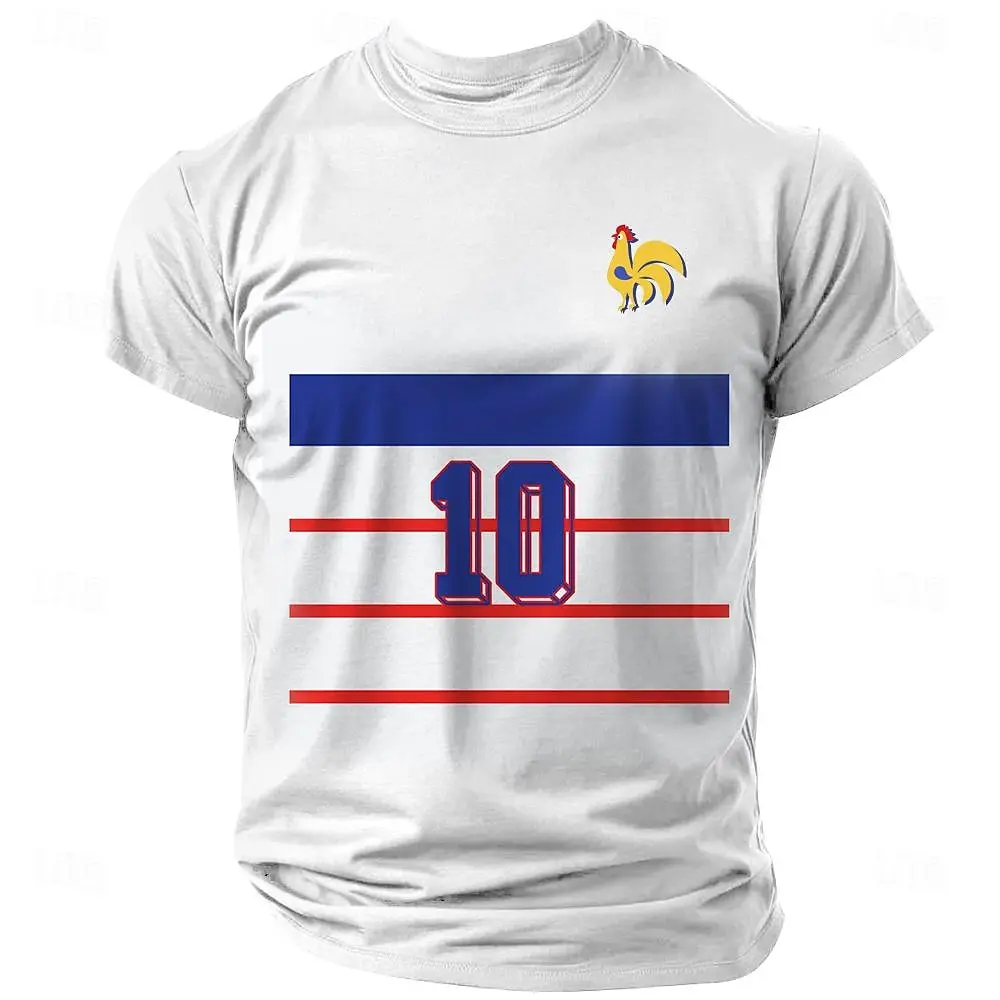 France Flag Print T Shirt For Men Outdoor Run Sports Short Sleeve Top Casual O-neck Oversized T-shirt Summer Men's Clothing y2k
France Flag Print T Shirt For Men Outdoor Run Sports Short Sleeve Top Casual O-neck Oversized T-shirt Summer Men's Clothing y2k