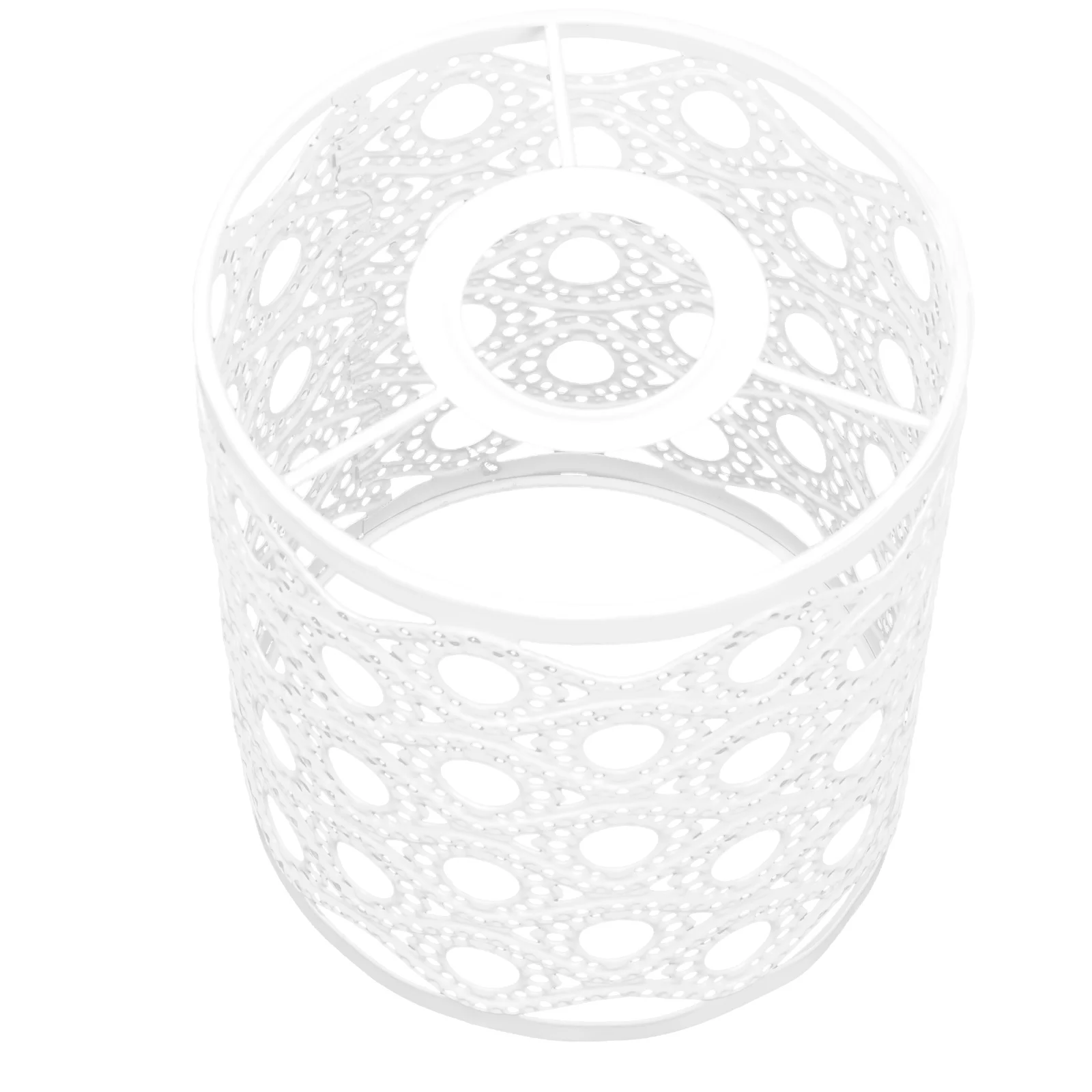 White Lampshade Cylinder Screen for Bedroom Living Room Decorative Durable Wrought Iron Lamp Cover Creative Table Light
White Lampshade Cylinder Screen for Bedroom Living Room Decorative Durable Wrought Iron Lamp Cover Creative Table Light