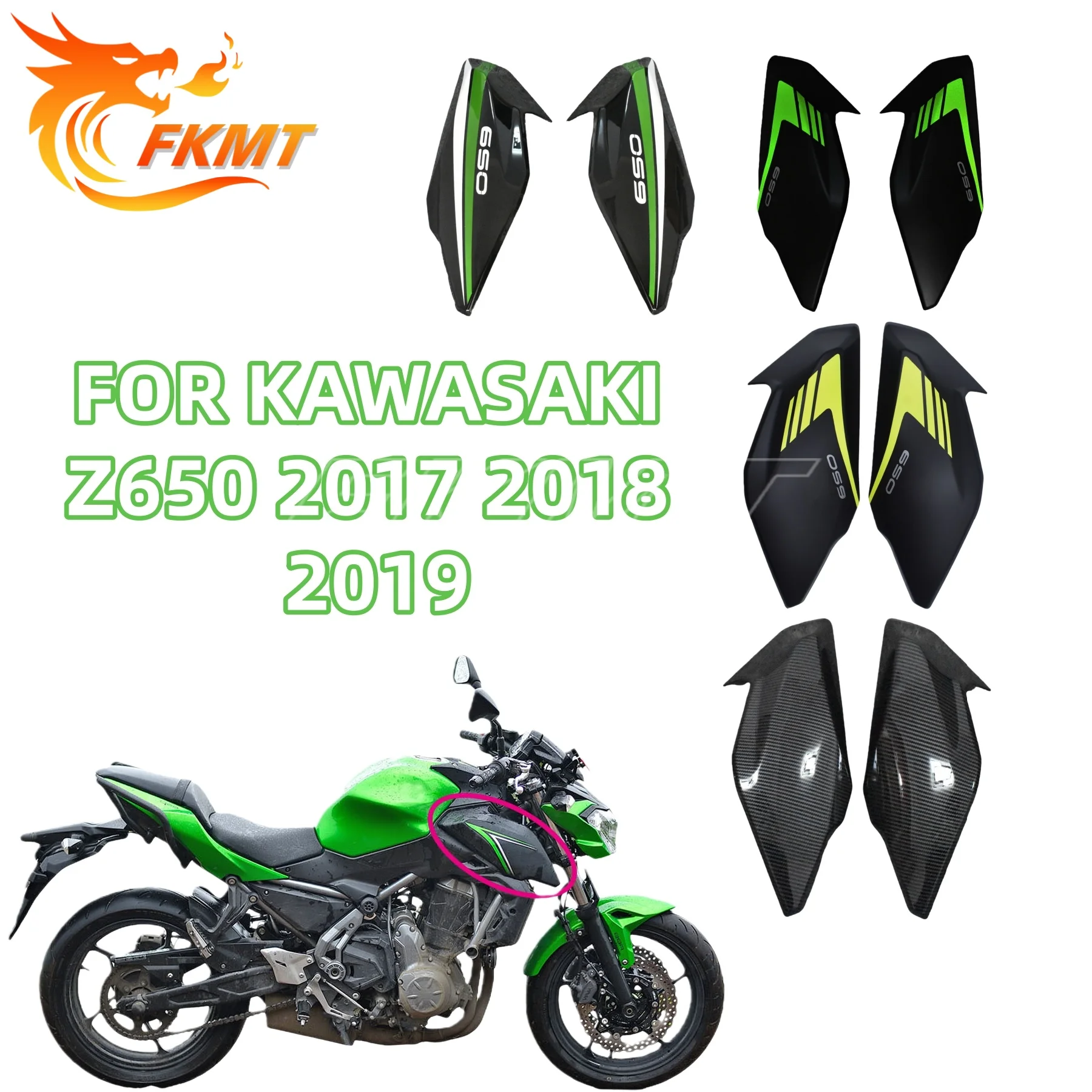 Motorcycle Accessories Left Right Front Side Cover Tank Gas Fairing Pannel Cowl Fit for Kawasaki Z650 Z 650 2017 2018 2019
Motorcycle Accessories Left Right Front Side Cover Tank Gas Fairing Pannel Cowl Fit for Kawasaki Z650 Z 650 2017 2018 2019