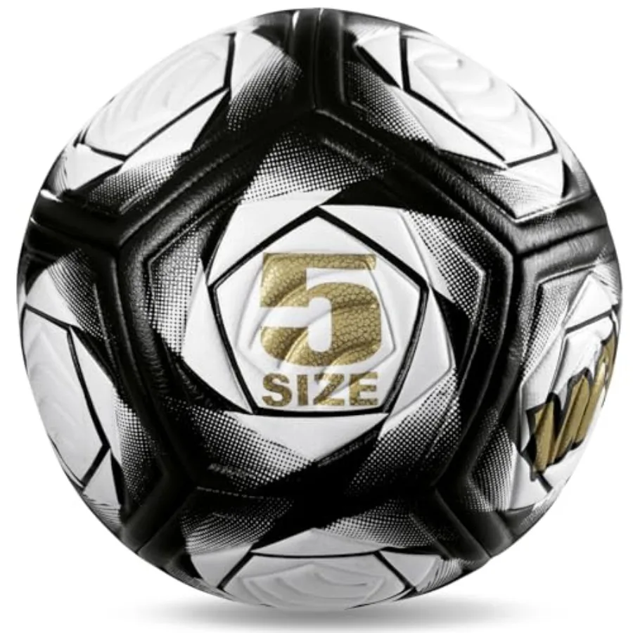 Soccer Ball Size 5, Matches and Training Soccer Ball, 3.5mm Thickened Pu, Suitable for Indoor or Grassland Beach and Muddy Grou
Soccer Ball Size 5, Matches and Training Soccer Ball, 3.5mm Thickened Pu, Suitable for Indoor or Grassland Beach and Muddy Grou