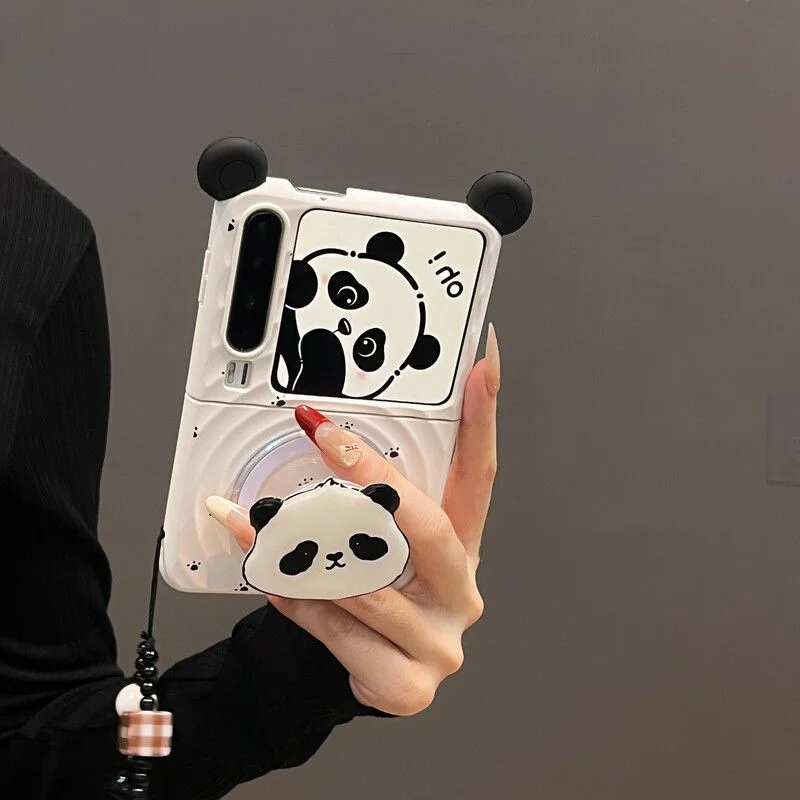 For Samsung z flip 7 6 5 4 Case Magnetic Stand Cover Cute 3D Panda Ears Phone Cases for Xiaomi Mix Flip Funda Panda Footprints
For Samsung z flip 7 6 5 4 Case Magnetic Stand Cover Cute 3D Panda Ears Phone Cases for Xiaomi Mix Flip Funda Panda Footprints