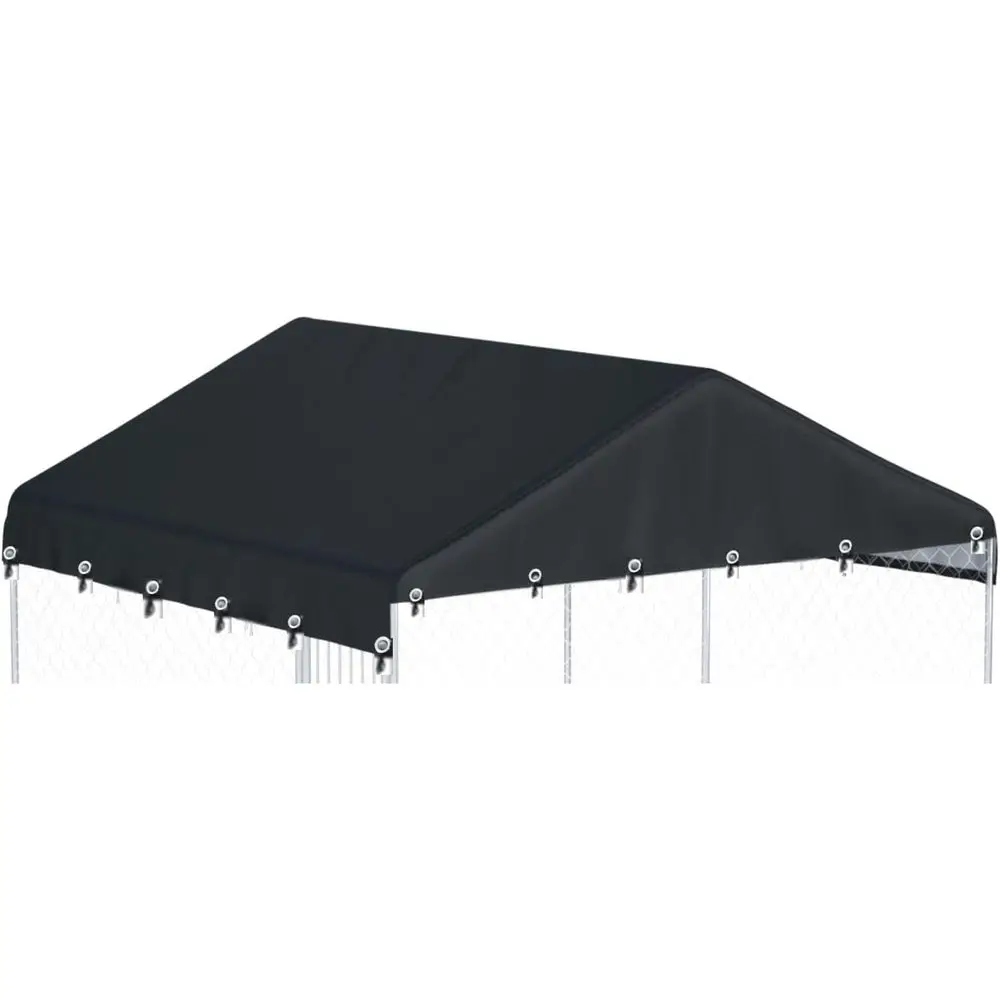 10'W x 10'L Outdoor Dog Kennel Cover, 600D Waterproof Black Replacement
10'W x 10'L Outdoor Dog Kennel Cover, 600D Waterproof Black Replacement