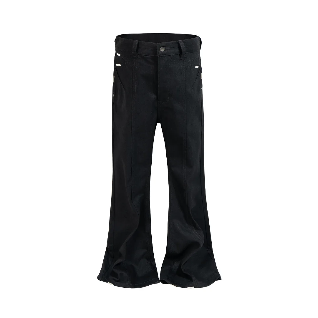 Hip Hop Streetwear European & American Raw Denim Slight Flare Jeans / High Street Black Flared Trendy Pants For Men and Women
Hip Hop Streetwear European & American Raw Denim Slight Flare Jeans / High Street Black Flared Trendy Pants For Men and Women