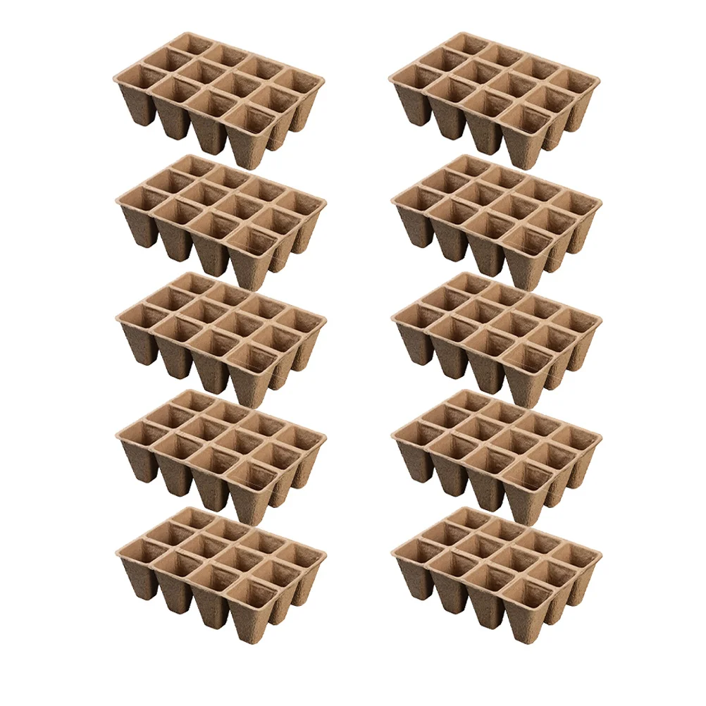 10 Pcs 12 Grid Seedling Tray Biodegradable Planting Containers Nursery Garden Planter Eco Friendly Flower Pot Starter Trays
10 Pcs 12 Grid Seedling Tray Biodegradable Planting Containers Nursery Garden Planter Eco Friendly Flower Pot Starter Trays