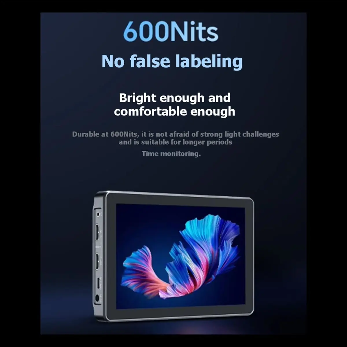 (BAAY) DC-L1 7-дюймовый полевой монитор для камеры с IPS-экраном 4K, сенсорным управлением, 3D LUT, монитор для режиссеров, дисплей для студийной записи
(BAAY) DC-L1 7-дюймовый полевой монитор для камеры с IPS-экраном 4K, сенсорным управлением, 3D LUT, монитор для режиссеров, дисплей для студийной записи