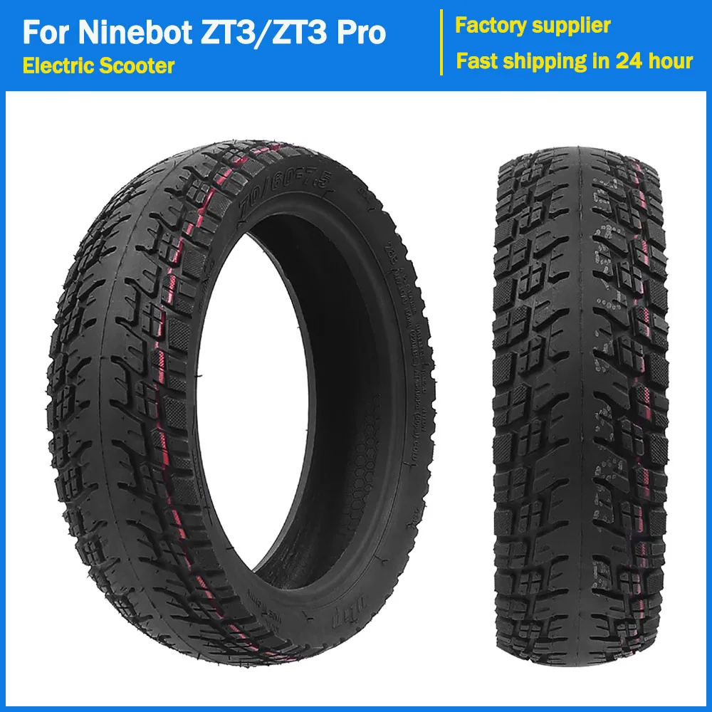 70/60-7.5 Tubeless Vacuum Tire for Segway Ninebot ZT3/ZT3 Pro Electric Scooter Off-road Tire Replacement Accessories Parts
70/60-7.5 Tubeless Vacuum Tire for Segway Ninebot ZT3/ZT3 Pro Electric Scooter Off-road Tire Replacement Accessories Parts