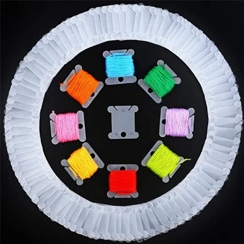 A32P_500 Pieces Plastic Embroidery Floss Bobbins with Floss Winder for Craft DIY Sewing Storage
A32P_500 Pieces Plastic Embroidery Floss Bobbins with Floss Winder for Craft DIY Sewing Storage