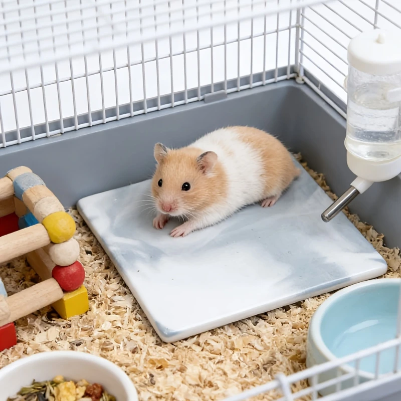 Hamster-Specific Cooling Pad Chew-Proof And Tip-Resistant Cooling Mat Cooling Pad For Hamsters Small Pet Easy To Clean
Hamster-Specific Cooling Pad Chew-Proof And Tip-Resistant Cooling Mat Cooling Pad For Hamsters Small Pet Easy To Clean
