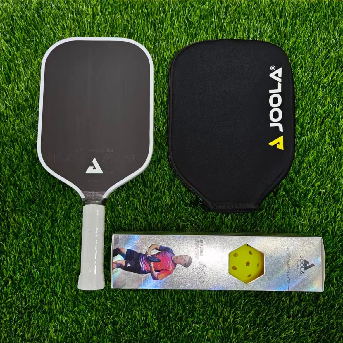 JOOLA PERSEUS MOD TA 15 Pro and Ball Set T700 Carbon Fiber 16mm Performance Pickleball Paddles Big Sweet UPA-A and USAP Approved
JOOLA PERSEUS MOD TA 15 Pro and Ball Set T700 Carbon Fiber 16mm Performance Pickleball Paddles Big Sweet UPA-A and USAP Approved