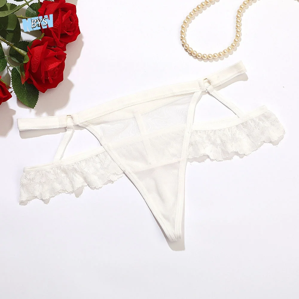 Breathable Thin Strap Lace Panties Thong Transparent Underwear for Women Low Waist Hollow Mesh Lace Briefs Comfortable
Breathable Thin Strap Lace Panties Thong Transparent Underwear for Women Low Waist Hollow Mesh Lace Briefs Comfortable