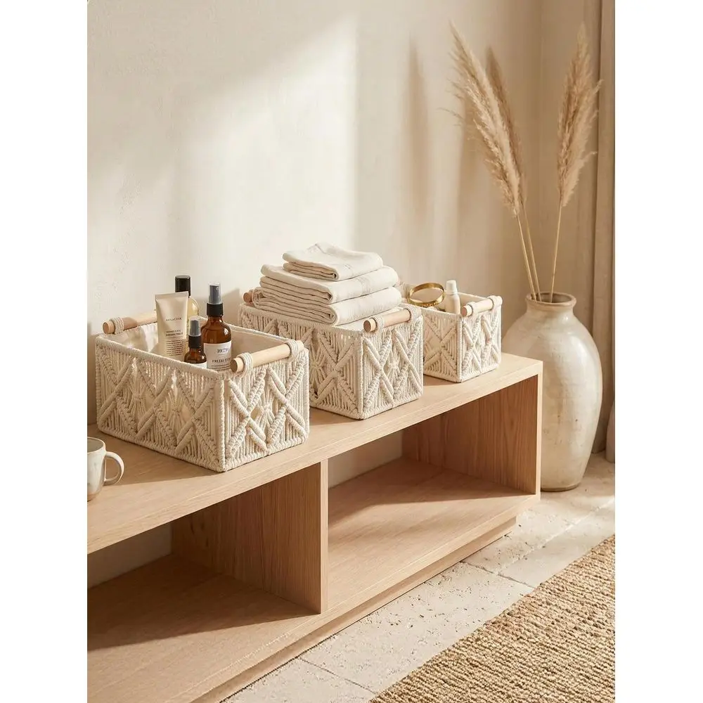 Style Decorative Storage Basket, Hand Woven Decorative Basket, Suitable For Bedrooms Bathrooms, Can Be Used As A Countertop Toi
Style Decorative Storage Basket, Hand Woven Decorative Basket, Suitable For Bedrooms Bathrooms, Can Be Used As A Countertop Toi