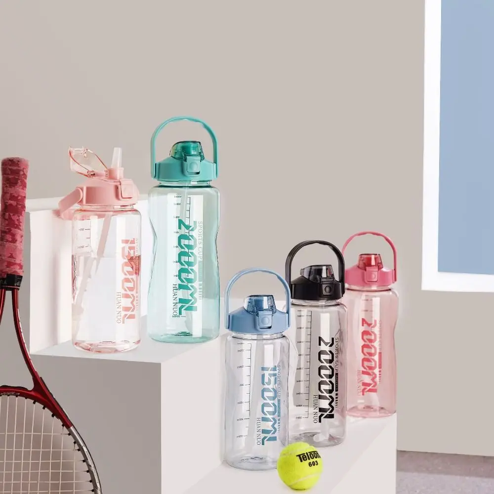 with Straw Sports Straw Water Cup 1.5L 2L Graduated Drinking Bottle With Straw Leakproof Dustproof
with Straw Sports Straw Water Cup 1.5L 2L Graduated Drinking Bottle With Straw Leakproof Dustproof