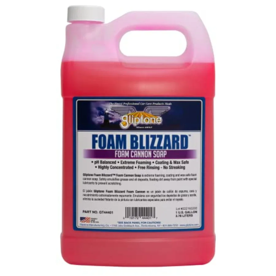 Professional Car Care Foam Blizzard Cannon Soap 1 Gallon for Automotive Detailing White Foam Long-Lasting Lubrication and Deep
Professional Car Care Foam Blizzard Cannon Soap 1 Gallon for Automotive Detailing White Foam Long-Lasting Lubrication and Deep