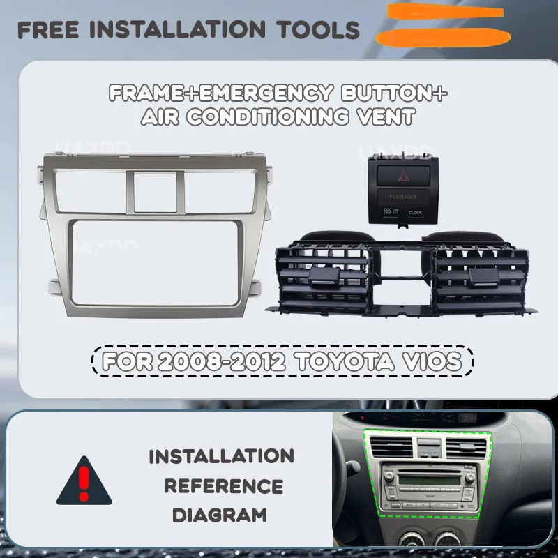 Рамка 2DIN для Toyota VIOS 2018-2019, 7 дюймов, для Yaris/Vitz/Belta 2008-2012, для установки в салон автомобиля, на панель приборов, решетку воздуховода кондиционера
Рамка 2DIN для Toyota VIOS 2018-2019, 7 дюймов, для Yaris/Vitz/Belta 2008-2012, для установки в салон автомобиля, на панель приборов, решетку воздуховода кондиционера