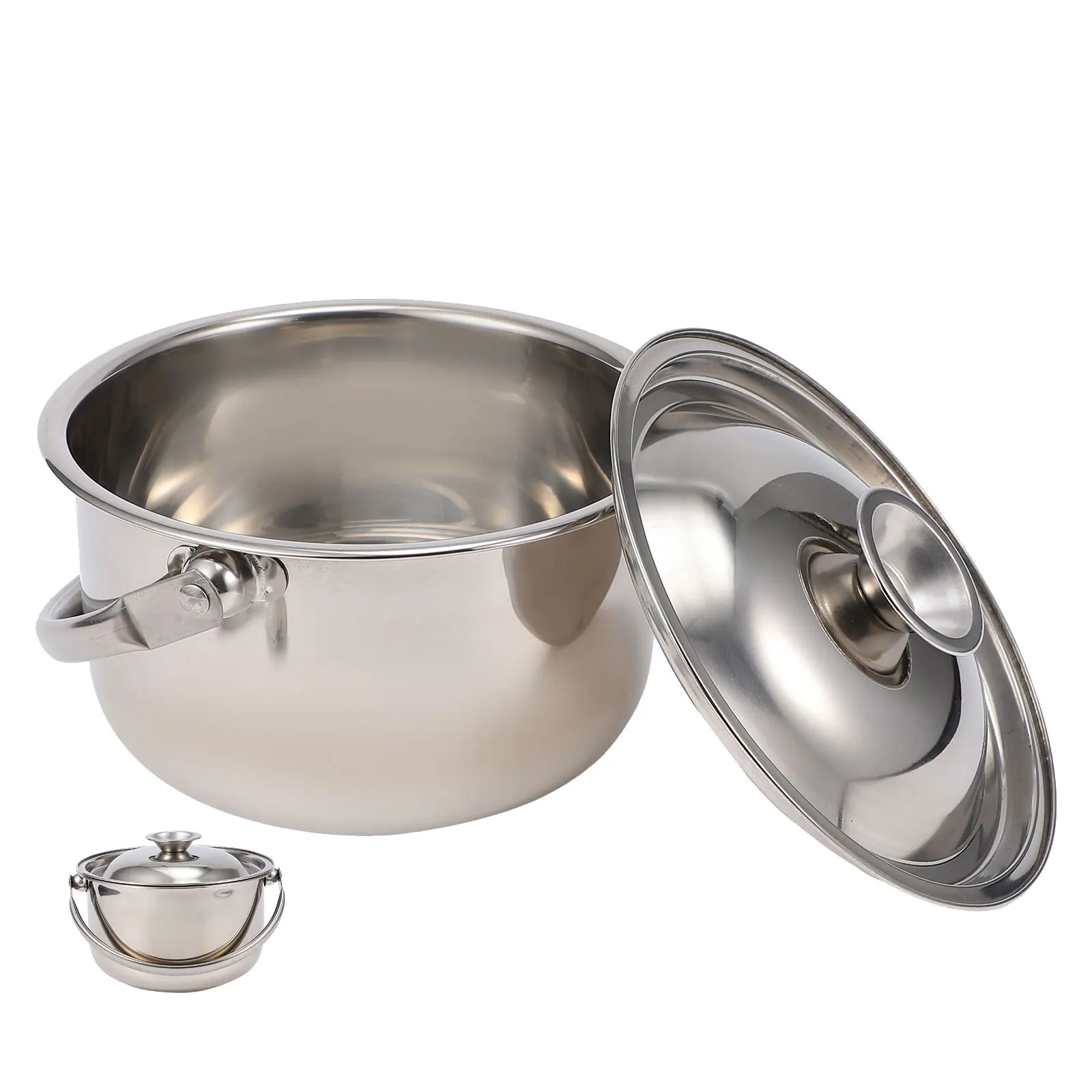 1pc Stainless Steel Soup Pot with Lid Home Restaurant Kitchen Stockpot Cooking Bowl Gas Stove Induction Cooker Large Mixing Bowl
1pc Stainless Steel Soup Pot with Lid Home Restaurant Kitchen Stockpot Cooking Bowl Gas Stove Induction Cooker Large Mixing Bowl