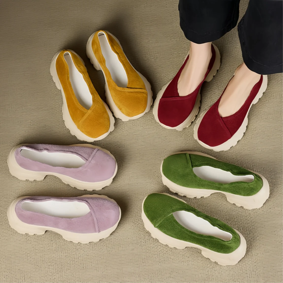 Commuter Style Leisure Sports Shoes Thick Bottom Matte Shallow Single Shoes Mouth One Pedal Commuter Small Single Shoes
Commuter Style Leisure Sports Shoes Thick Bottom Matte Shallow Single Shoes Mouth One Pedal Commuter Small Single Shoes