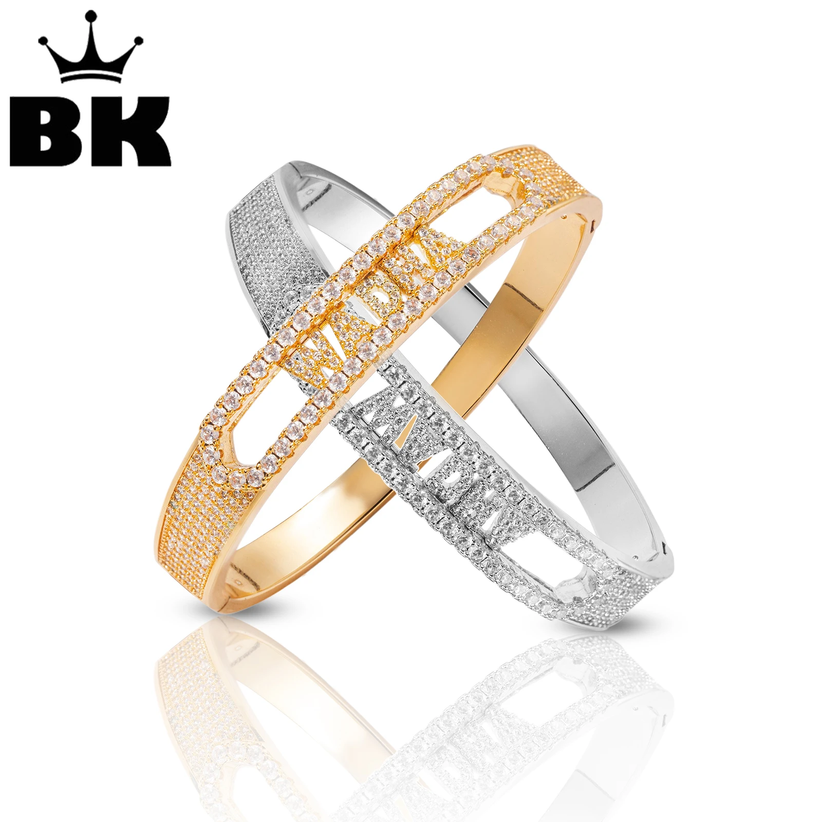 THE HIP HOP KING Custom Name Bracelet Moved Mini Letters DIY Bangle For Women Men Micro Paved CZ Luxury Full Iced Out Jewelry
THE HIP HOP KING Custom Name Bracelet Moved Mini Letters DIY Bangle For Women Men Micro Paved CZ Luxury Full Iced Out Jewelry