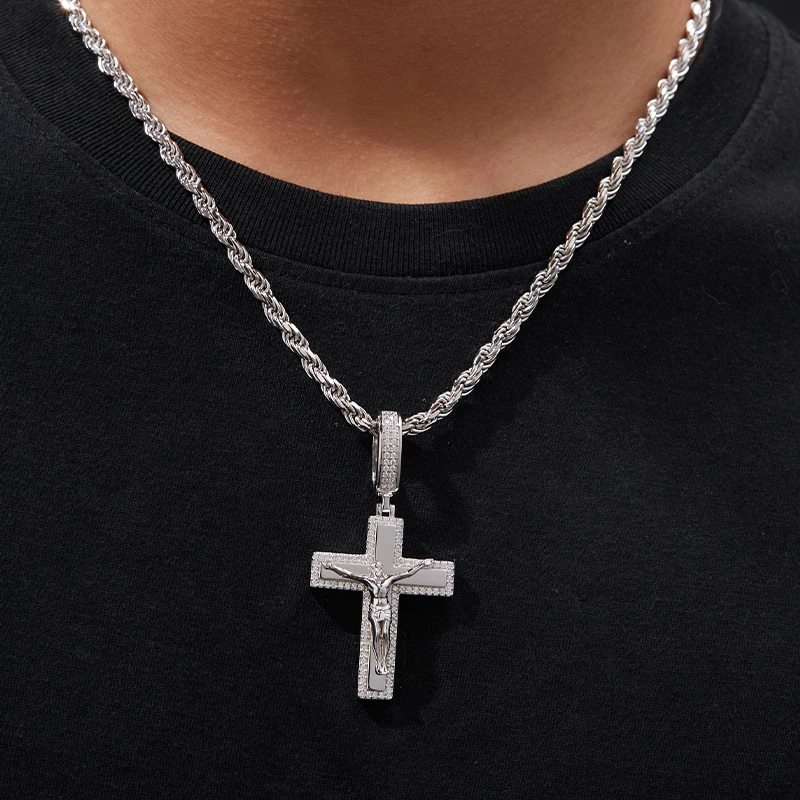 Cross Pendant Silver Necklace Silver 925 Moissanite High Quality 2025 Trend Necklaces Hip-hop Style Jewelry Necklaces for Women
Cross Pendant Silver Necklace Silver 925 Moissanite High Quality 2025 Trend Necklaces Hip-hop Style Jewelry Necklaces for Women