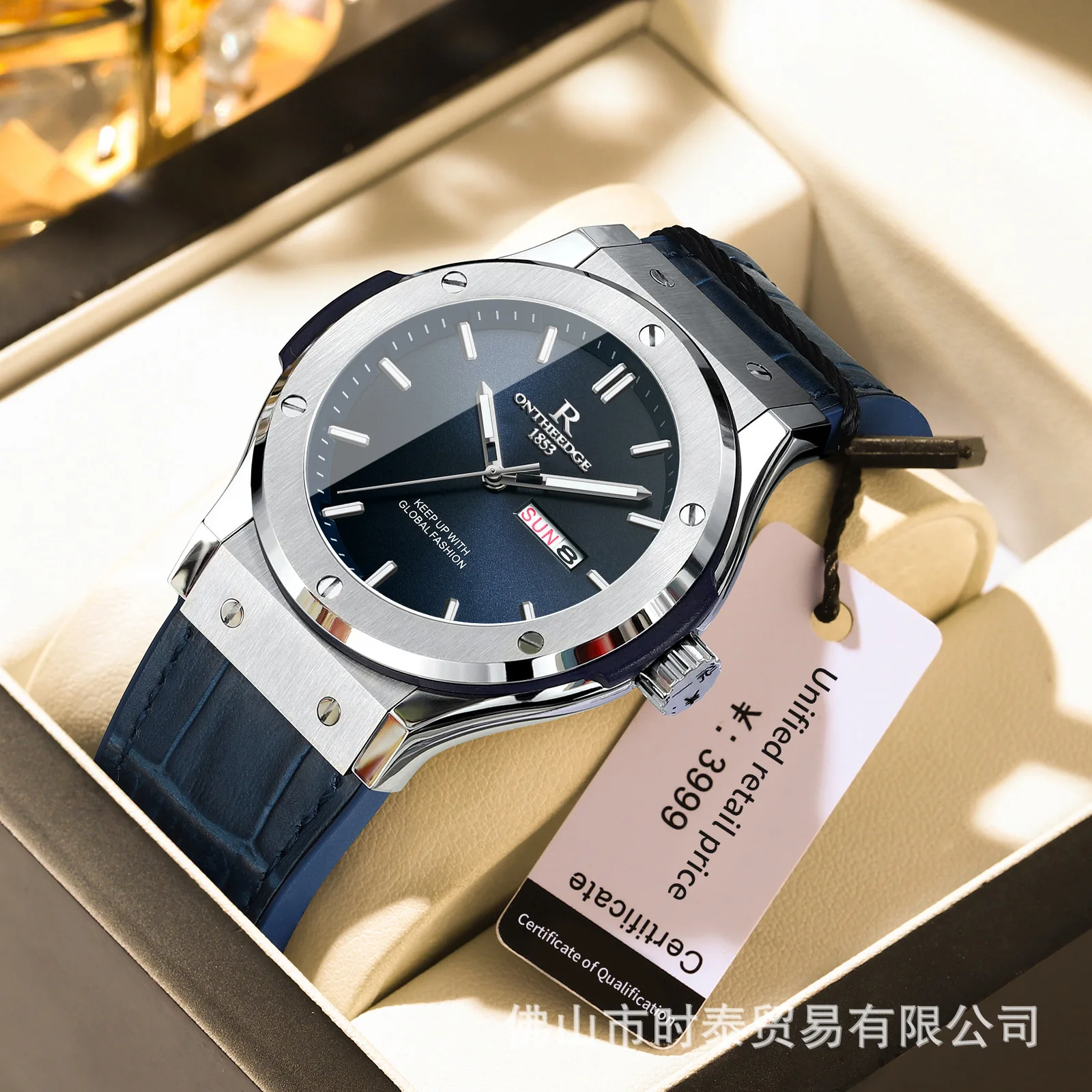 Swiss brand ONTHEEDGE* watch luminous waterproof luxury new quartz watch versatile live broadcast hot sale
Swiss brand ONTHEEDGE* watch luminous waterproof luxury new quartz watch versatile live broadcast hot sale