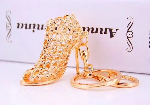 Women New Hollow High Heels Key Chain Fashion Good Color Quality Pendent Golden Heels Car Keychain Bag Key Ring #171020
Women New Hollow High Heels Key Chain Fashion Good Color Quality Pendent Golden Heels Car Keychain Bag Key Ring #171020