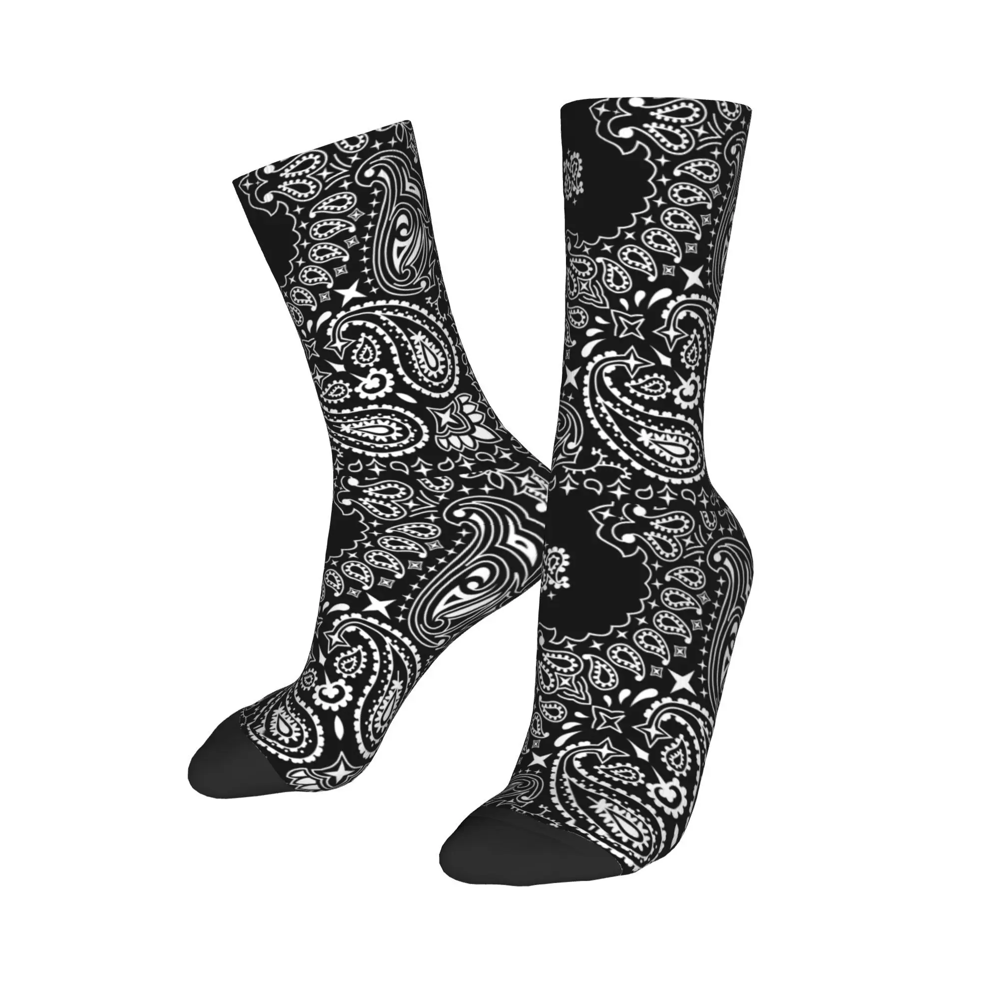 Custom Black And White Paisley Men's Crew Socks Unisex Fashion 3D Printing Boho Bohemian Floral Texture Dress Socks
Custom Black And White Paisley Men's Crew Socks Unisex Fashion 3D Printing Boho Bohemian Floral Texture Dress Socks