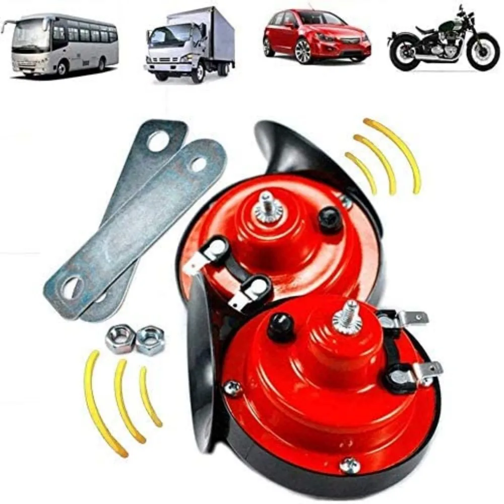 2pcs Super 300 DB Train Horn for Trucks Car Styling 12V Electric Snail Horn Air Horn Raging Sound for Motorcycle Car Accessories
2pcs Super 300 DB Train Horn for Trucks Car Styling 12V Electric Snail Horn Air Horn Raging Sound for Motorcycle Car Accessories