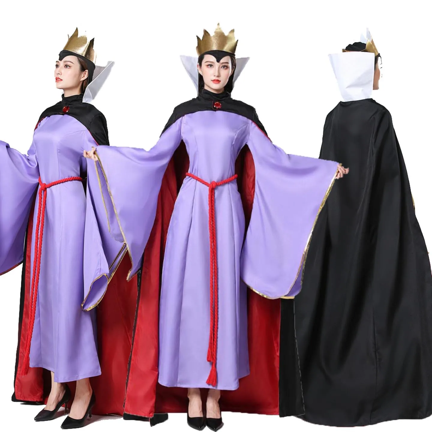 Halloween Adult Stepmother Tea Party Cosplay Evil Queen Costume Performances Snow White Stepmother Outfit Chinese Production
Halloween Adult Stepmother Tea Party Cosplay Evil Queen Costume Performances Snow White Stepmother Outfit Chinese Production