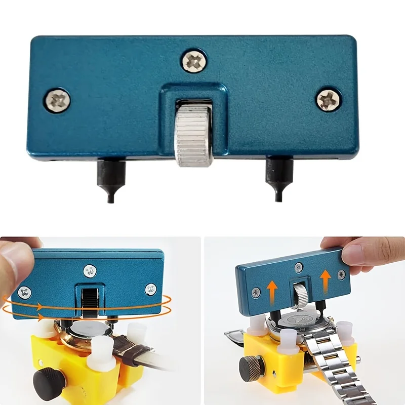 Professional Watch Back Remover Tool, Metal 12-53mm Adjustable Rectangle Watch Battery Replacement Tool, Opener Back Case Press
Professional Watch Back Remover Tool, Metal 12-53mm Adjustable Rectangle Watch Battery Replacement Tool, Opener Back Case Press