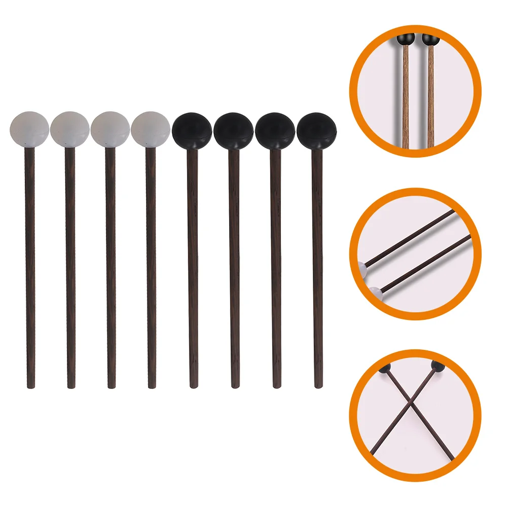 4 Pairs Ethereal Drumstick Mallets Percussion Tongue Rubber Drumsticks Musical Instruments
4 Pairs Ethereal Drumstick Mallets Percussion Tongue Rubber Drumsticks Musical Instruments