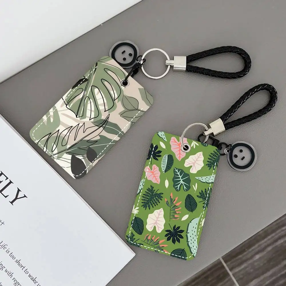 Monstera Pattern Card Holde Applicable To Credit Cards Bus Card Soft Leather Rectangular Keychain Protective Cover
Monstera Pattern Card Holde Applicable To Credit Cards Bus Card Soft Leather Rectangular Keychain Protective Cover