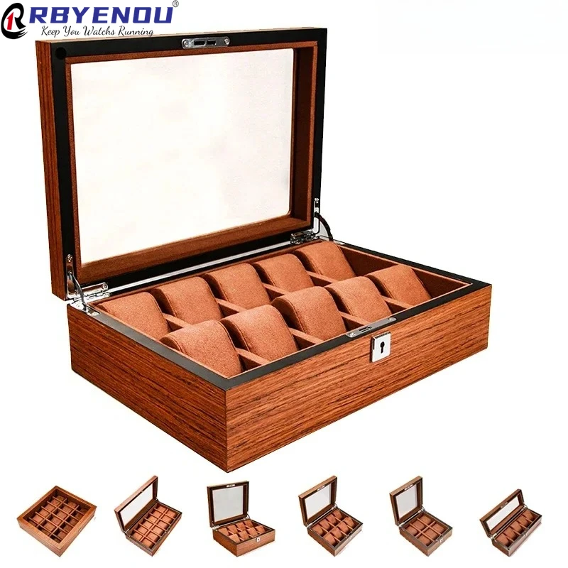 Нежные деревянные текстурированные футляры для часов, органайзер для часов с просветкой, замок для хранения 6, 8, 10, 12, 18 слотов, бытовая витрина OEM
Нежные деревянные текстурированные футляры для часов, органайзер для часов с просветкой, замок для хранения 6, 8, 10, 12, 18 слотов, бытовая витрина OEM
