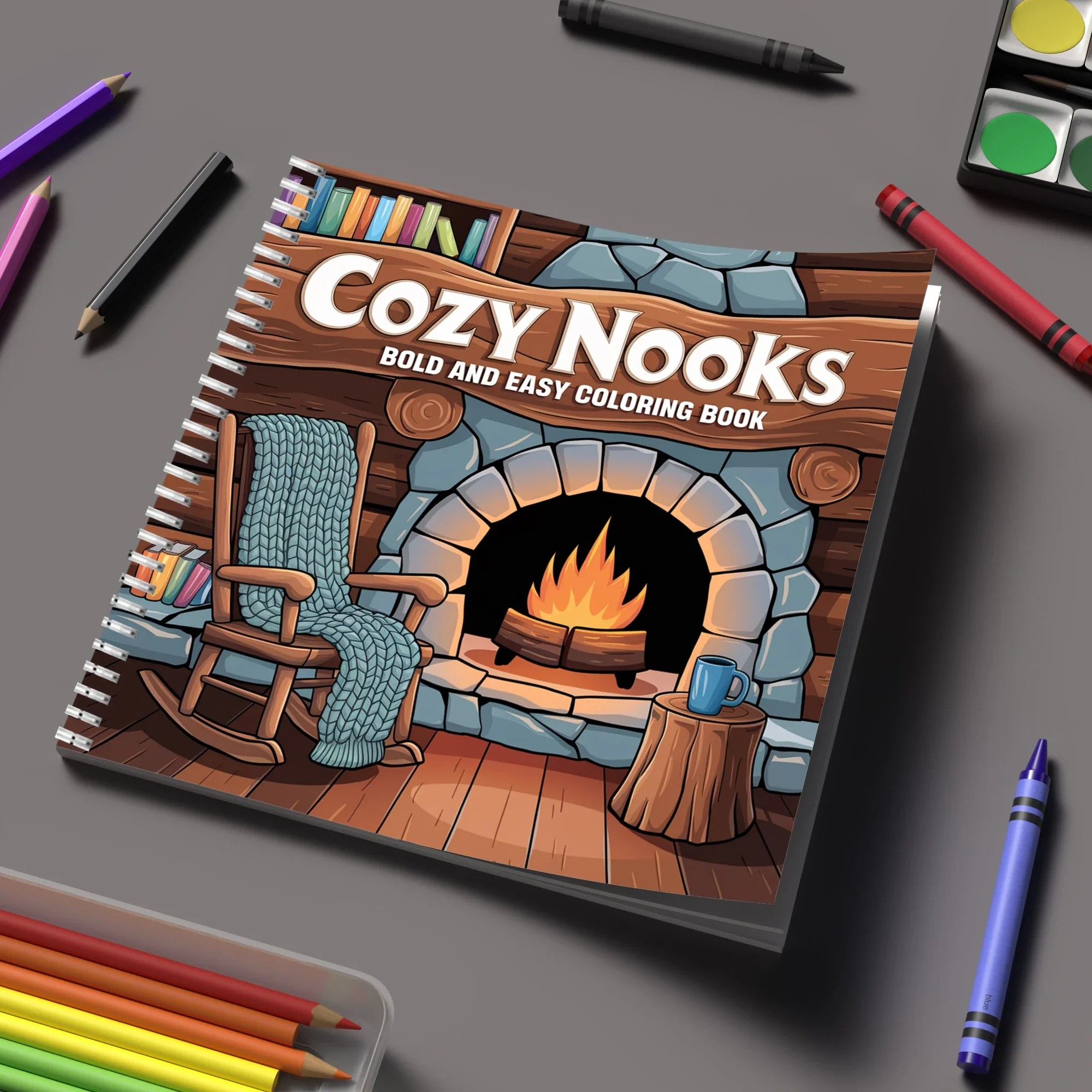 Coloring Book Cozy Nook for Adult Colouring Book, Birthday Day Gift, Back to School Supplies, Adults Cute Drawing Book
Coloring Book Cozy Nook for Adult Colouring Book, Birthday Day Gift, Back to School Supplies, Adults Cute Drawing Book