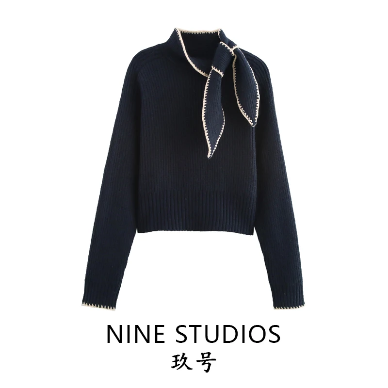 Женский повседневный цветной трикотажный топ NINE ZAR с длинными рукавами и бантом, европейский стиль, укороченный, надеваемый через голову
Женский повседневный цветной трикотажный топ NINE ZAR с длинными рукавами и бантом, европейский стиль, укороченный, надеваемый через голову