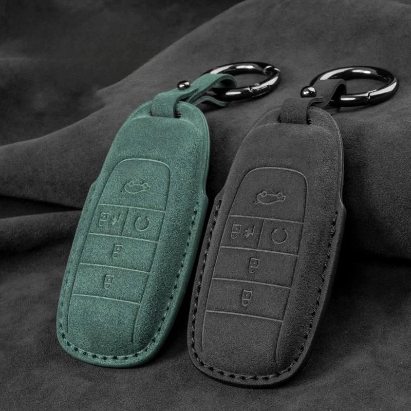 For GAC Aion Series Car Key Case Cover Shell Holder Protection Alcantara Suede with Metal Clasp for S, MAX, V, Y, LX, Plus
For GAC Aion Series Car Key Case Cover Shell Holder Protection Alcantara Suede with Metal Clasp for S, MAX, V, Y, LX, Plus