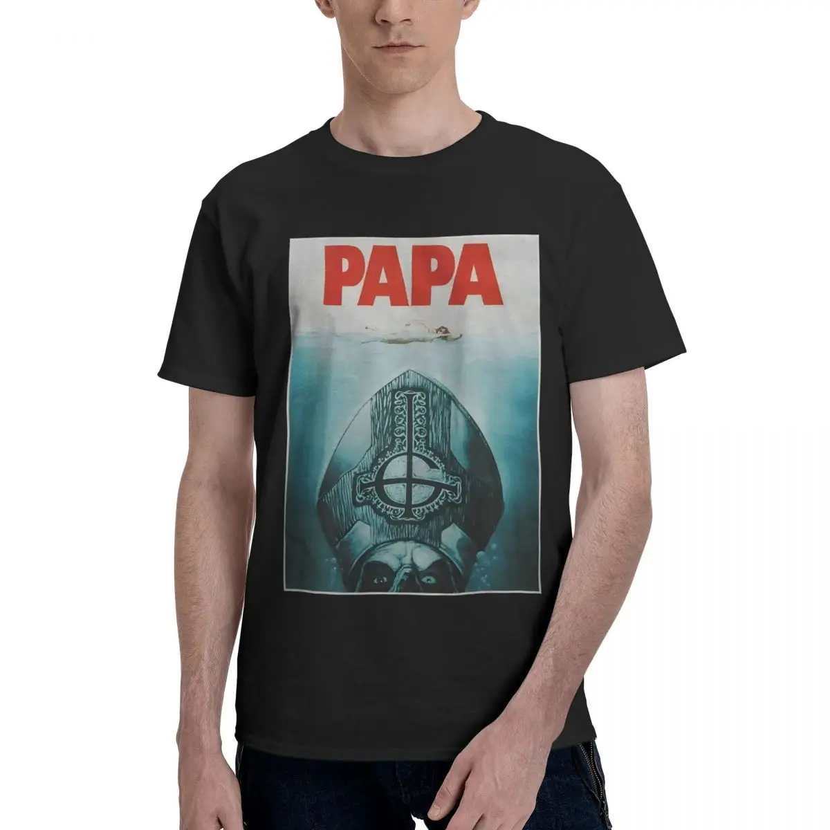 Ghost Band, Papa Emeritus II, логотип Jaws, 100% хлопок, повседневная дышащая удобная манга, новые топы и футболки, мужские подарки
Ghost Band, Papa Emeritus II, логотип Jaws, 100% хлопок, повседневная дышащая удобная манга, новые топы и футболки, мужские подарки