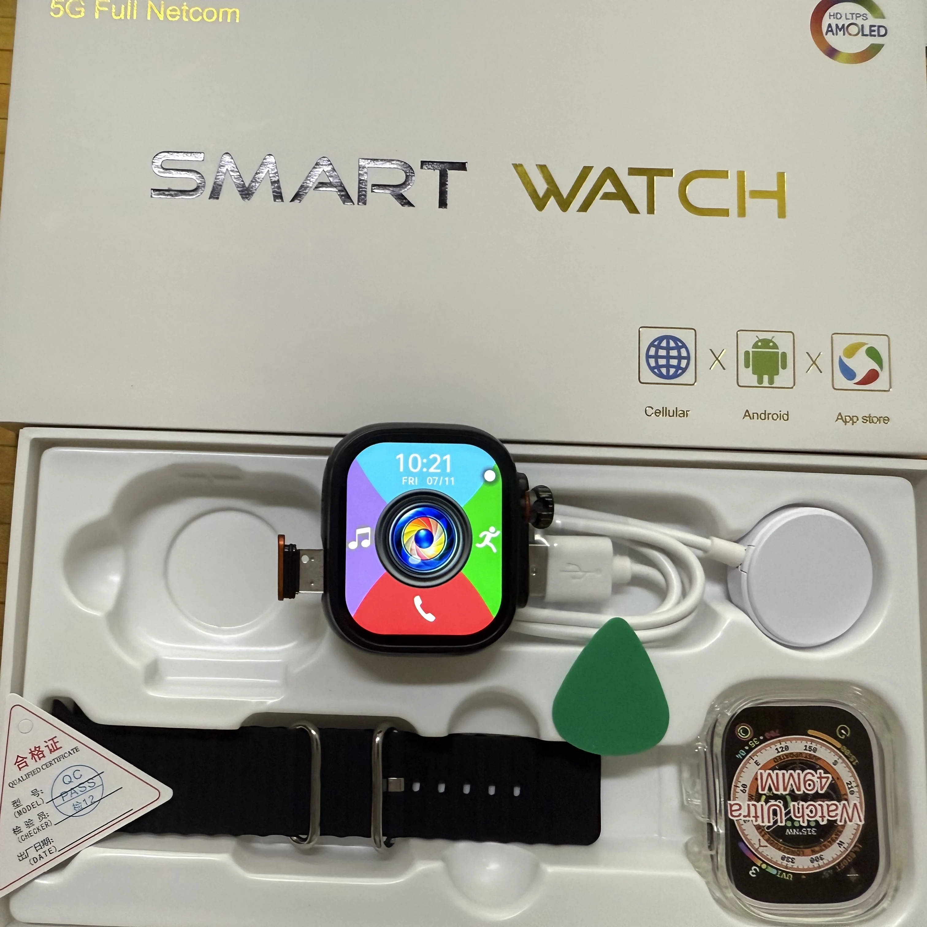 CD300 Ultra 512GB 2.39inch Amoled Smart Watch 490*580 Smartwatch With 190° Rotary Camera GPS WIFI Sim Card Slot Global Version
CD300 Ultra 512GB 2.39inch Amoled Smart Watch 490*580 Smartwatch With 190° Rotary Camera GPS WIFI Sim Card Slot Global Version