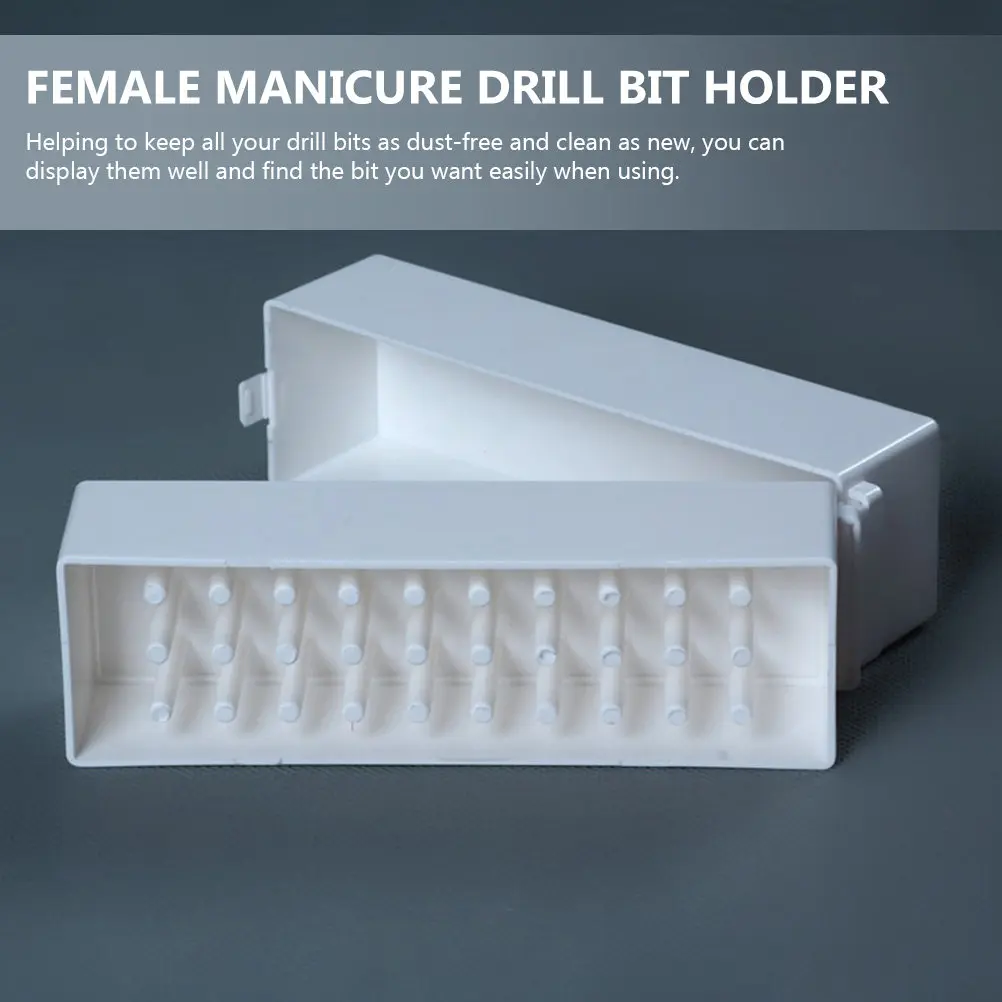 2Pcs Nail Drill Bits Organizer Storage Box Professional 30-Slot Holder for Manicure Nail Art Supplies Drill Bit Holder for Nails
2Pcs Nail Drill Bits Organizer Storage Box Professional 30-Slot Holder for Manicure Nail Art Supplies Drill Bit Holder for Nails