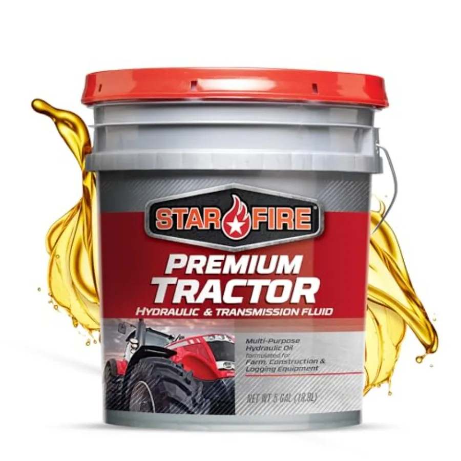 Premium Tractor Hydraulic and Transmission Fluid 5 Gallon Pail Multi-Purpose Hydraulic Oil for Tractors Wet Brakes and Off-High
Premium Tractor Hydraulic and Transmission Fluid 5 Gallon Pail Multi-Purpose Hydraulic Oil for Tractors Wet Brakes and Off-High