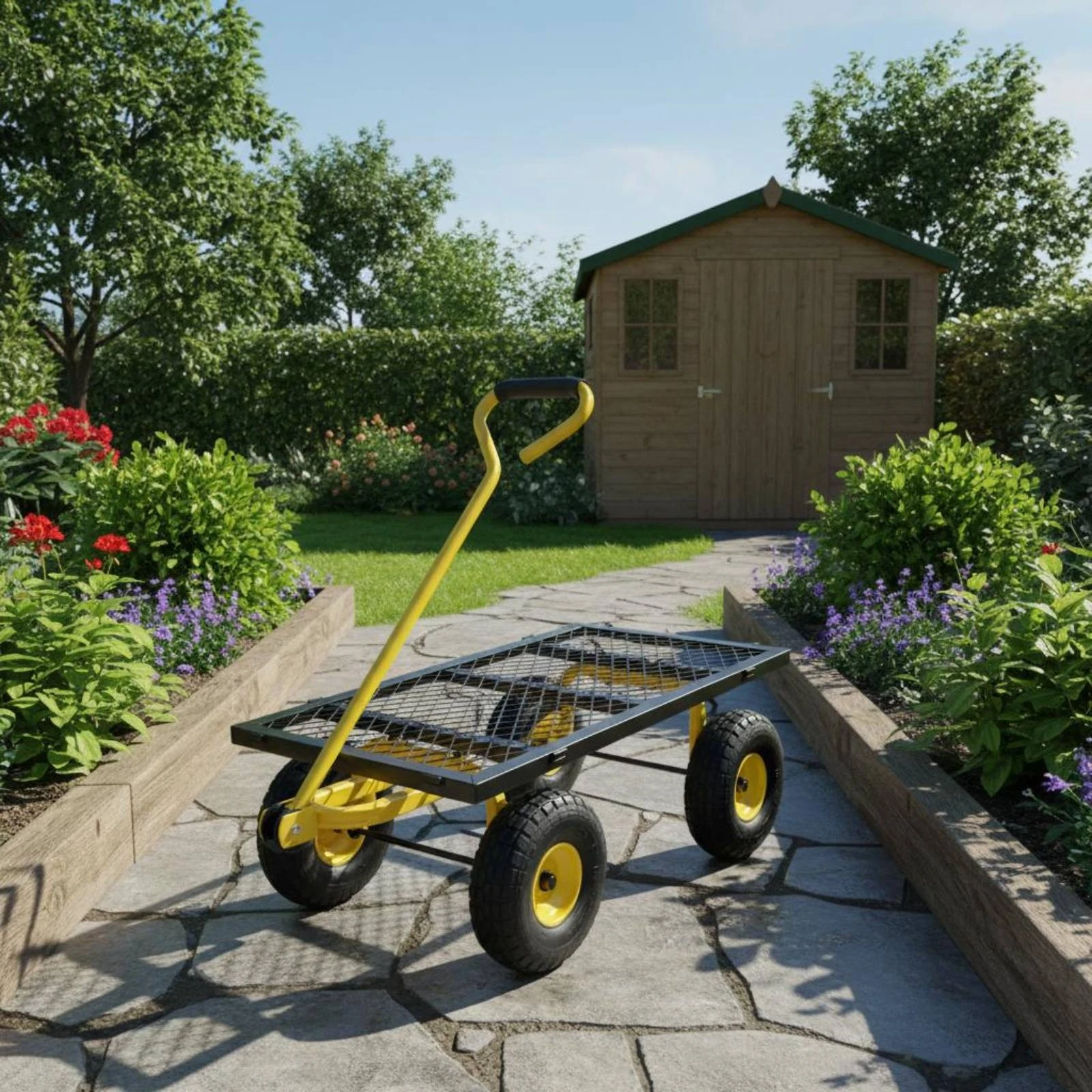 Foldable Garden Trolley Steel Frame Mesh Garden Wagon Collapsible Wagon Trolley Padded Grip Outdoor Hauler Heavy Duty
Foldable Garden Trolley Steel Frame Mesh Garden Wagon Collapsible Wagon Trolley Padded Grip Outdoor Hauler Heavy Duty
