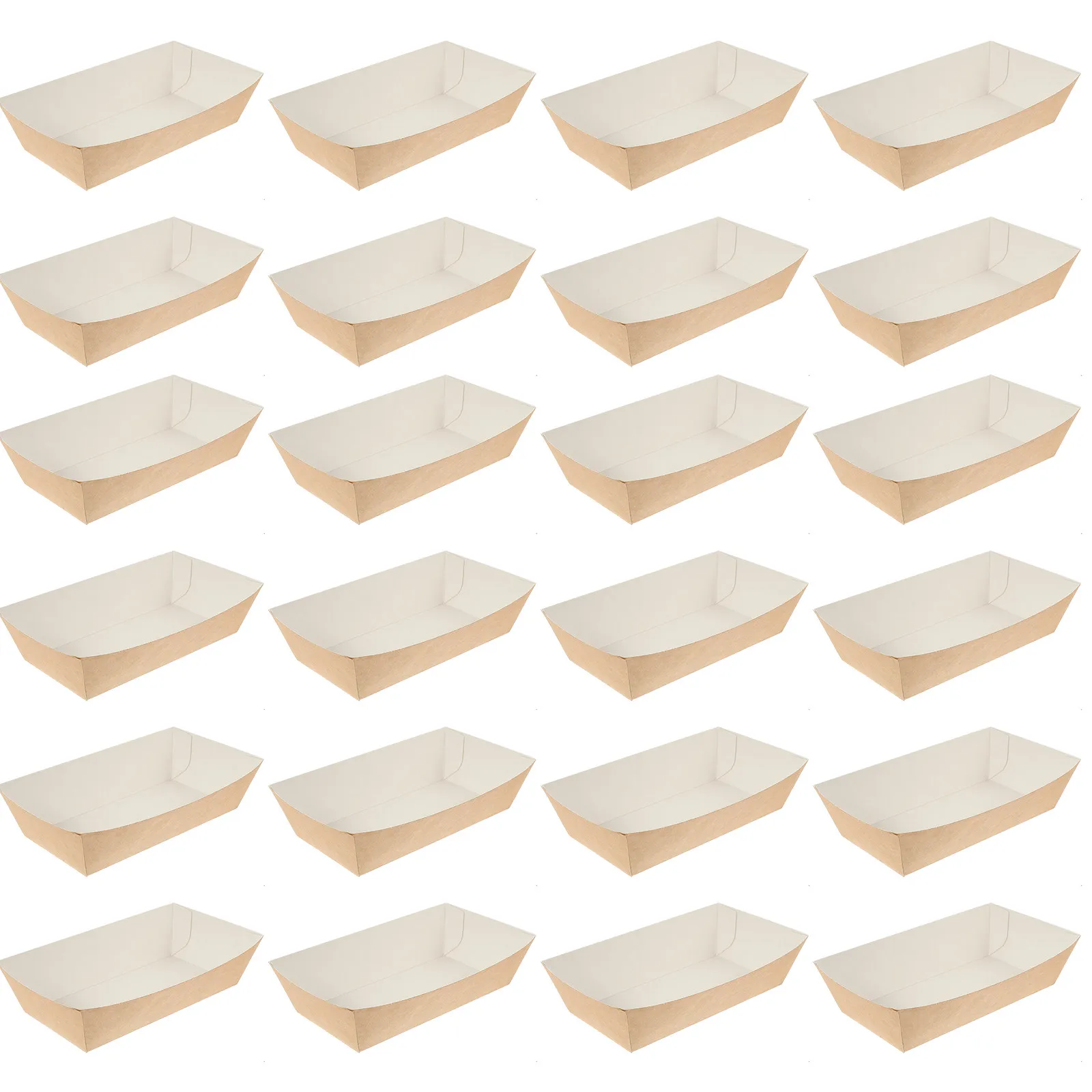 100 Pcs Tray Fried Chicken Holder Paper Food Boats Snack Container Containers Brown Takeout
100 Pcs Tray Fried Chicken Holder Paper Food Boats Snack Container Containers Brown Takeout