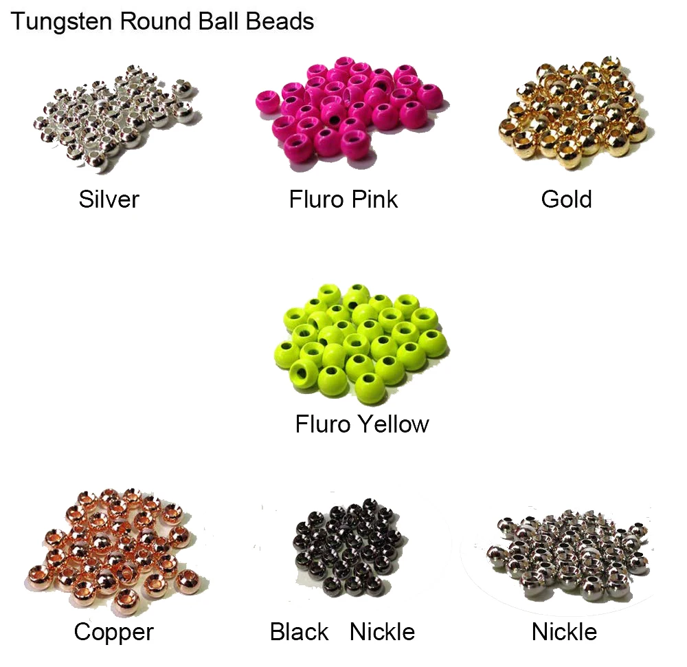 Fast Think Deep 50pc Tungsten Beads Round Ball Beads Fly Tying Materials 7 Colors/5 Sizes Fly Fishing, Nymph Streamer(B07)
Fast Think Deep 50pc Tungsten Beads Round Ball Beads Fly Tying Materials 7 Colors/5 Sizes Fly Fishing, Nymph Streamer(B07)