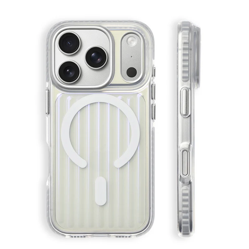 Magnetic Original For Magsafe Clear Corrugated Armor Case For iPhone 17Pro 17 Pro Max Wireless Charging Shockproof Phone Cover
Magnetic Original For Magsafe Clear Corrugated Armor Case For iPhone 17Pro 17 Pro Max Wireless Charging Shockproof Phone Cover