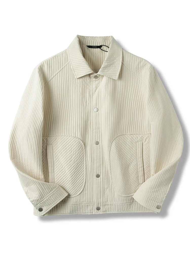 Men's Faion Casual Jaet 2024 Autumn Simple Trendy ort Outerwear Vertical Stripes Youth Top Warmth Outerwear Long Sve
Men's Faion Casual Jaet 2024 Autumn Simple Trendy ort Outerwear Vertical Stripes Youth Top Warmth Outerwear Long Sve