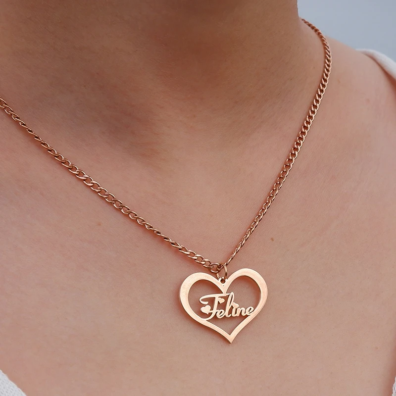 Custom Stainless Steel Name Necklace for Women Personalized Gold 3mm Cuban Chain Love Pendant Couple Jewelry Gift
Custom Stainless Steel Name Necklace for Women Personalized Gold 3mm Cuban Chain Love Pendant Couple Jewelry Gift