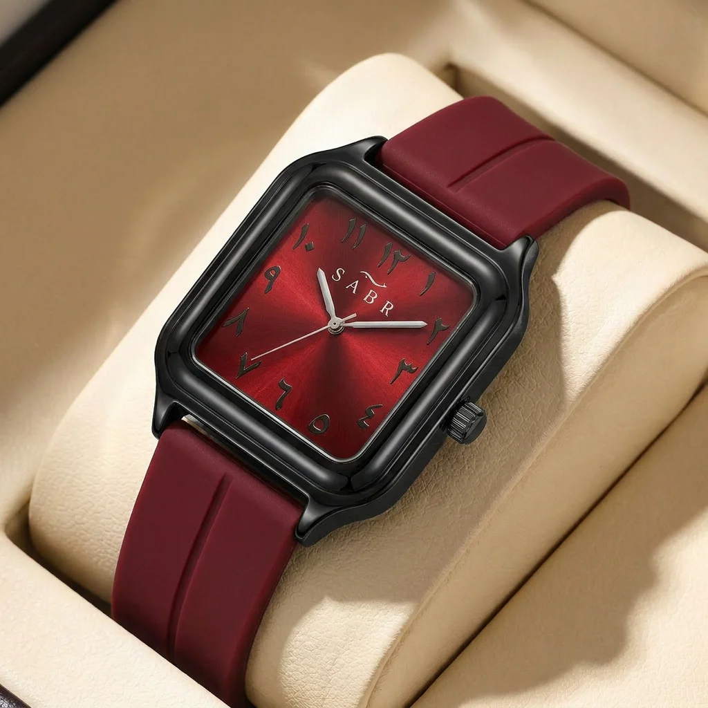 1 piece square red dial watch with black strap, simple, stylish, daily versatile, trendy, personalized for men, women
1 piece square red dial watch with black strap, simple, stylish, daily versatile, trendy, personalized for men, women