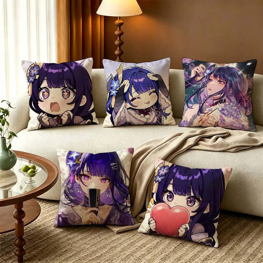 G-Genshin R-Raiden Shogun Square Zipper Cotton Linen Fabric Pillow Cases Bedroom Home Decorative Boys Girls Gift
G-Genshin R-Raiden Shogun Square Zipper Cotton Linen Fabric Pillow Cases Bedroom Home Decorative Boys Girls Gift