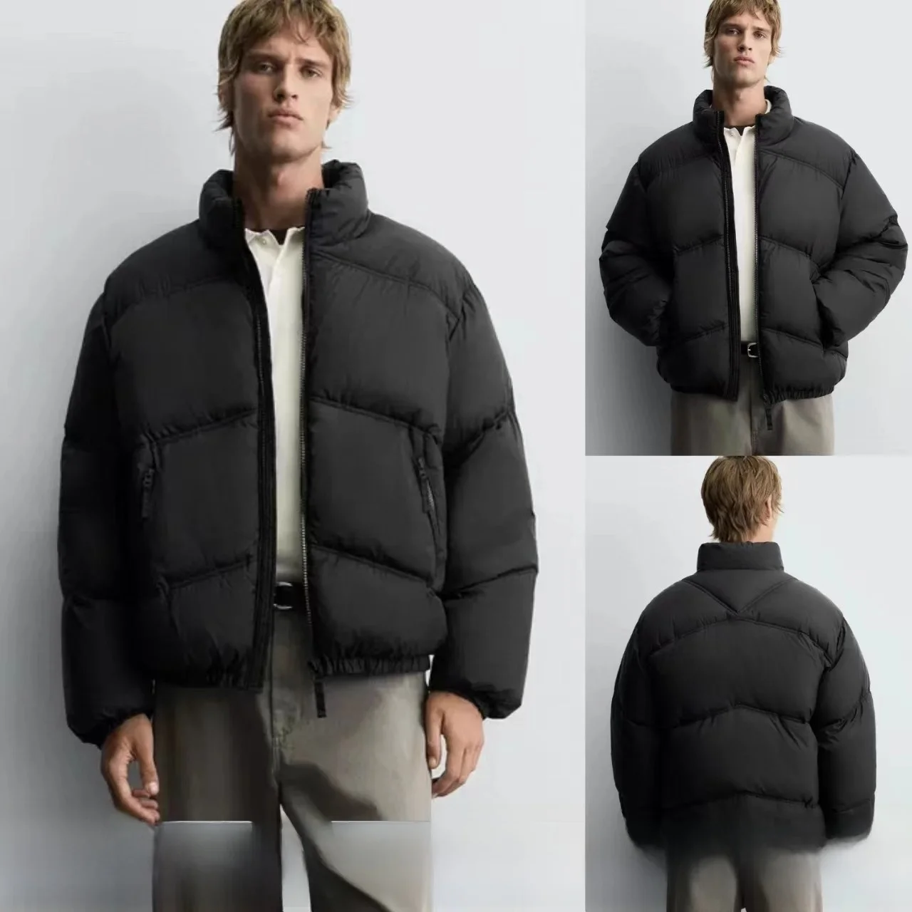 Loose Fit Tech Fabric Cotton Jaet Men's New Arrival Bread Sle Warm Long Sve Casual Outerwear Youth Faion Trend
Loose Fit Tech Fabric Cotton Jaet Men's New Arrival Bread Sle Warm Long Sve Casual Outerwear Youth Faion Trend